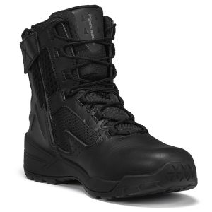 Belleville 7" Waterproof Ultralight Tactical Side-Zip Boot. Front and side view.