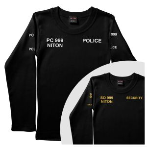 Children's POLICE or SECURITY Long Sleeve T-Shirt