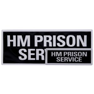 H M Prison Service Reflective Badges