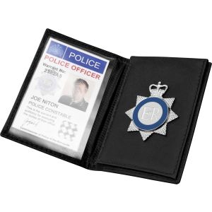 Leather Compact Warrant Card Holder