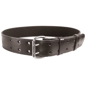 Leather Duty Belt with 2 Prong Buckle