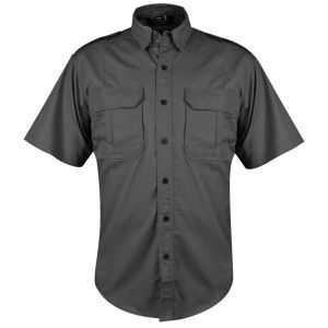 Short Sleeve Shirt - CT Grey, Grey Ripstop Shirt, Grey Short Sleeve Uniform Shirt