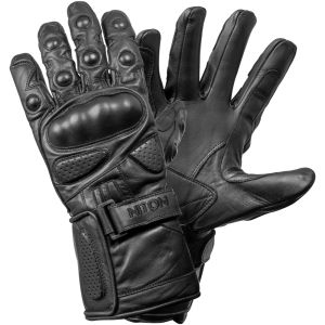 Niton Tactical Ultra Shield Gloves, cut-resistant duty gloves, black leather protective gloves