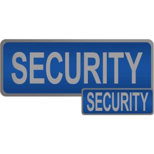 Security Hook & Loop Reflective Blue Badge - 2 Pack